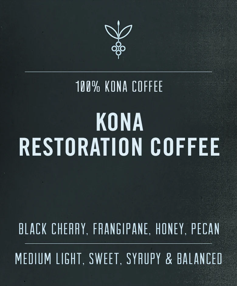 Kona Restoration Coffee packshot
