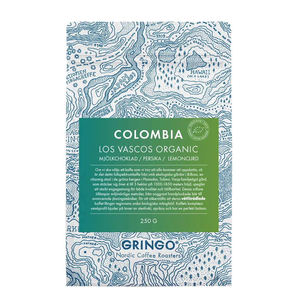 Colombia Los Vascos Organic packshot