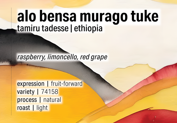 Alo Coffee Bensa Murago Tuke - Natural Landrace - Ethiopia packshot