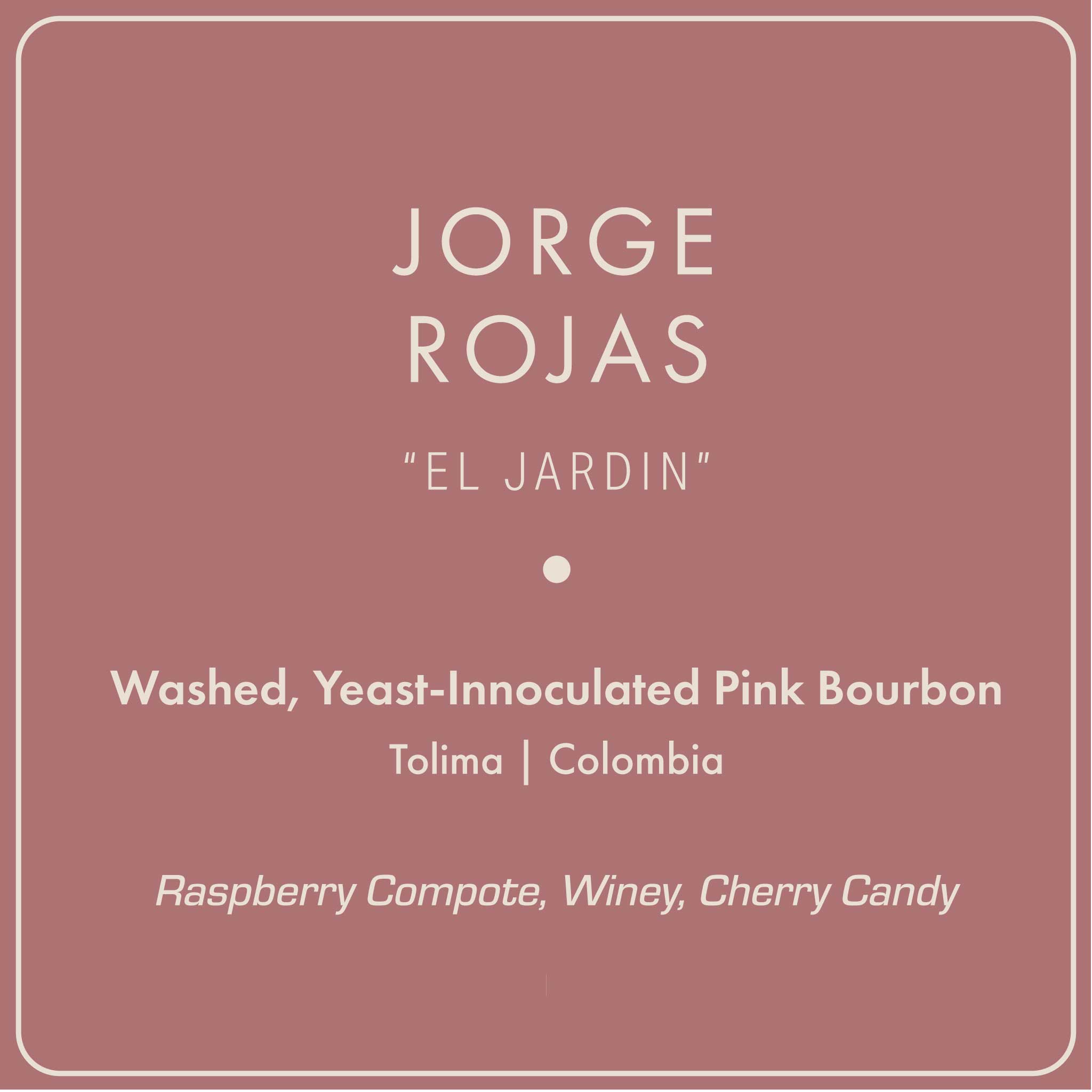 Jorge Rojas "El JardÍn" packshot