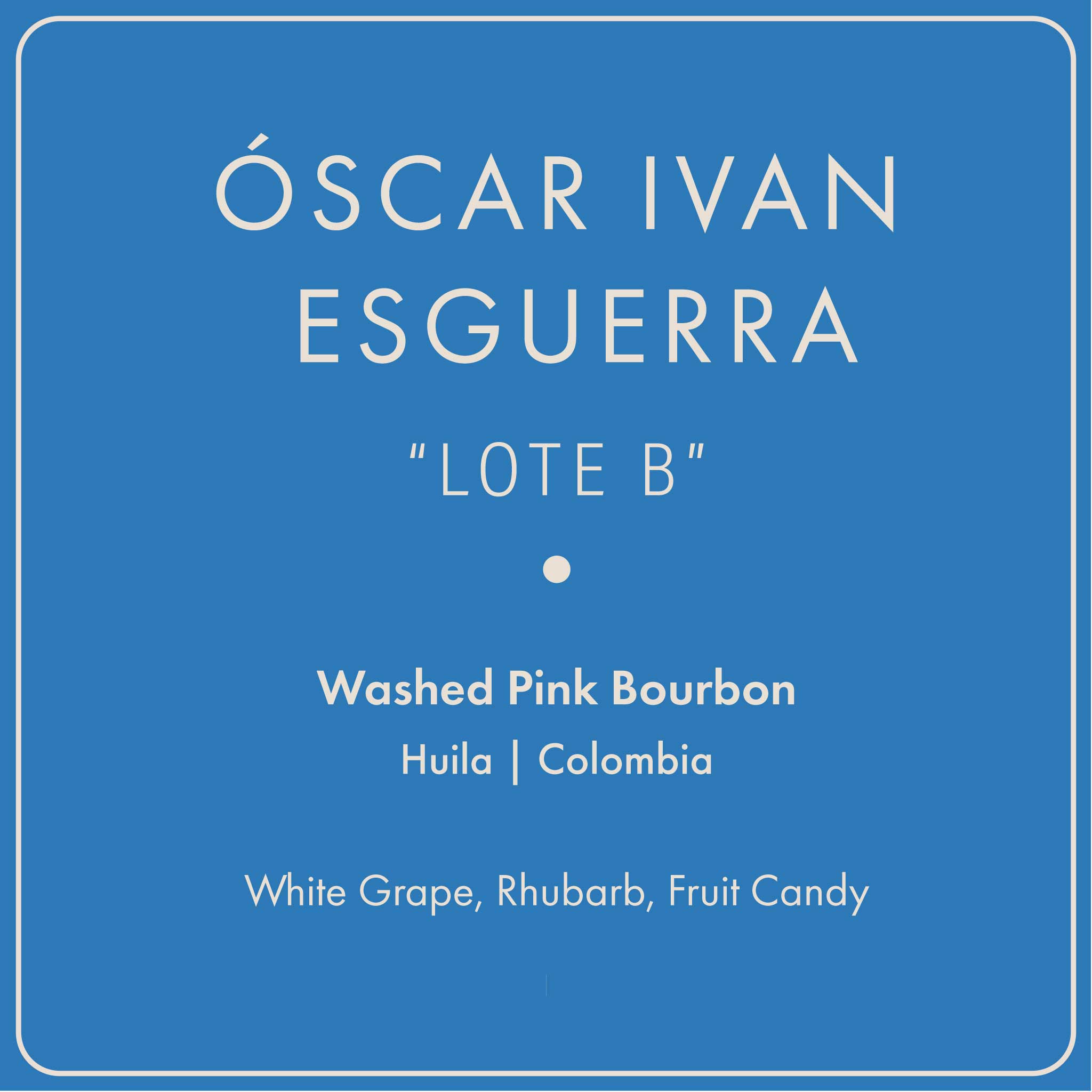 Óscar Ivan Esguerra "Lote B” packshot