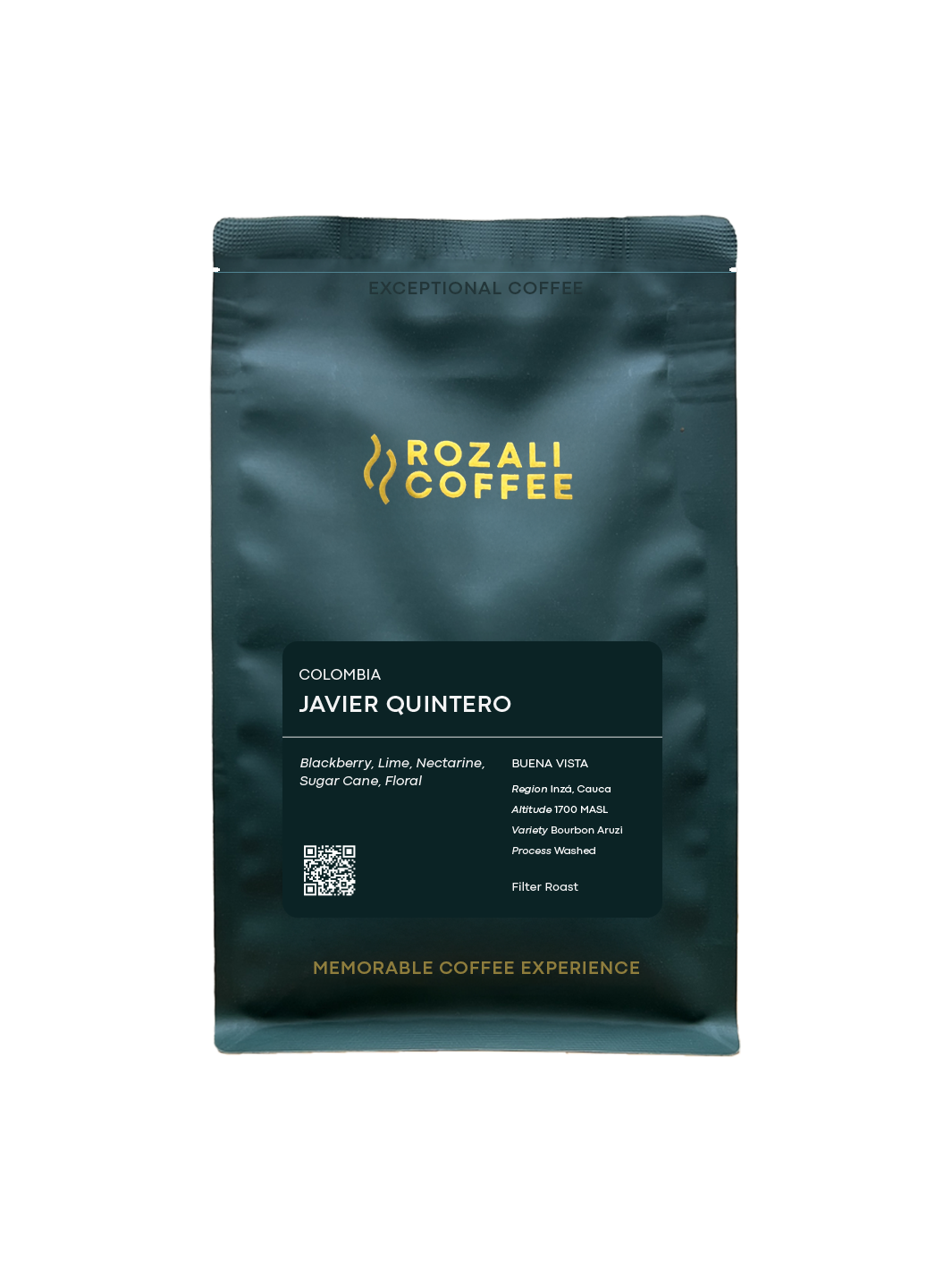 Colombia Micro Lot Bourbon Aruzi Washed – Javier Quintero packshot