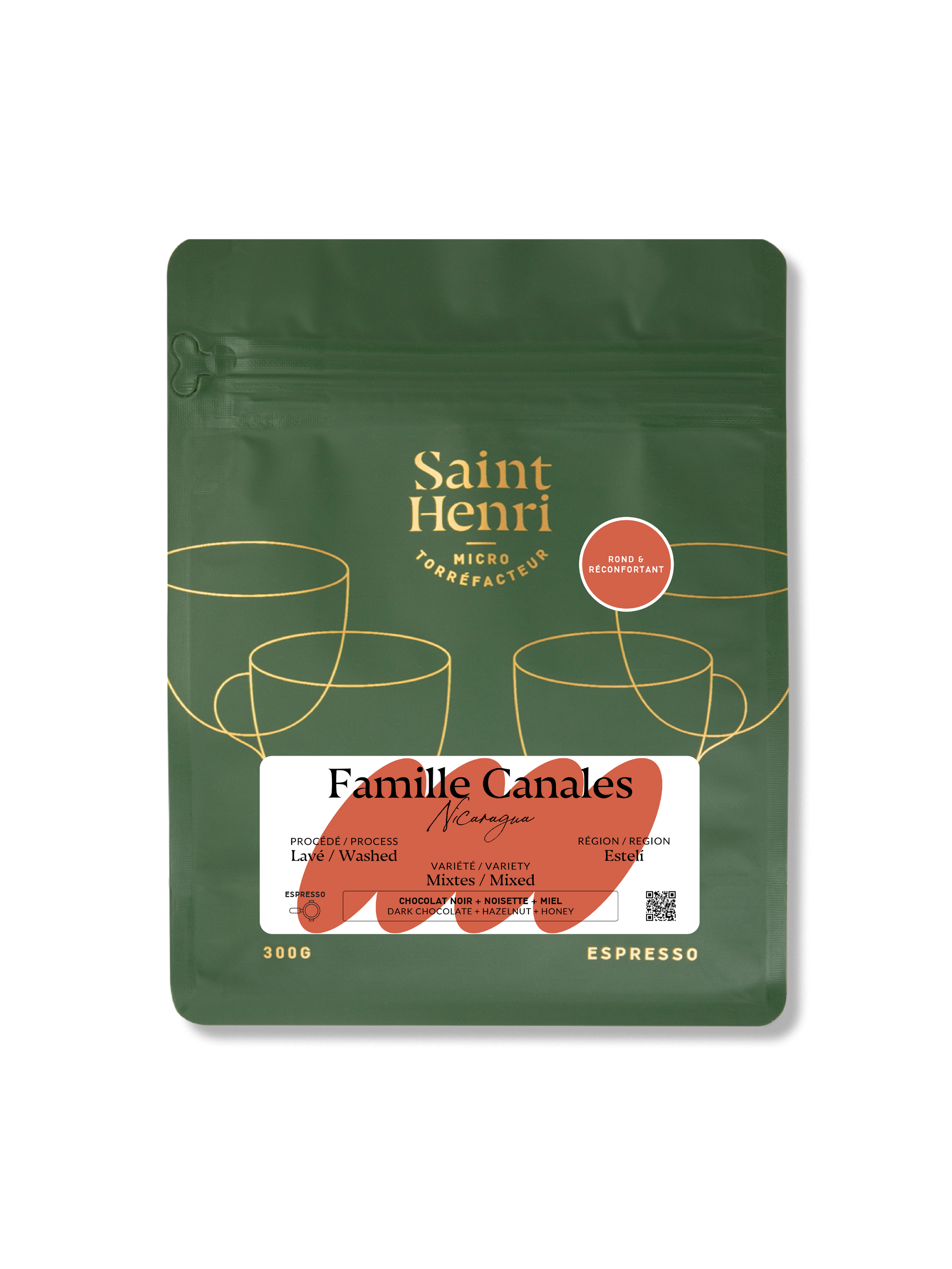 Famille Canales, espresso packshot