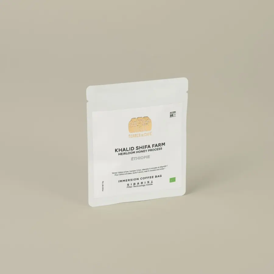 Immersion Coffee Bag - TDC x Sibarist Ethiopie KSF Honey packshot