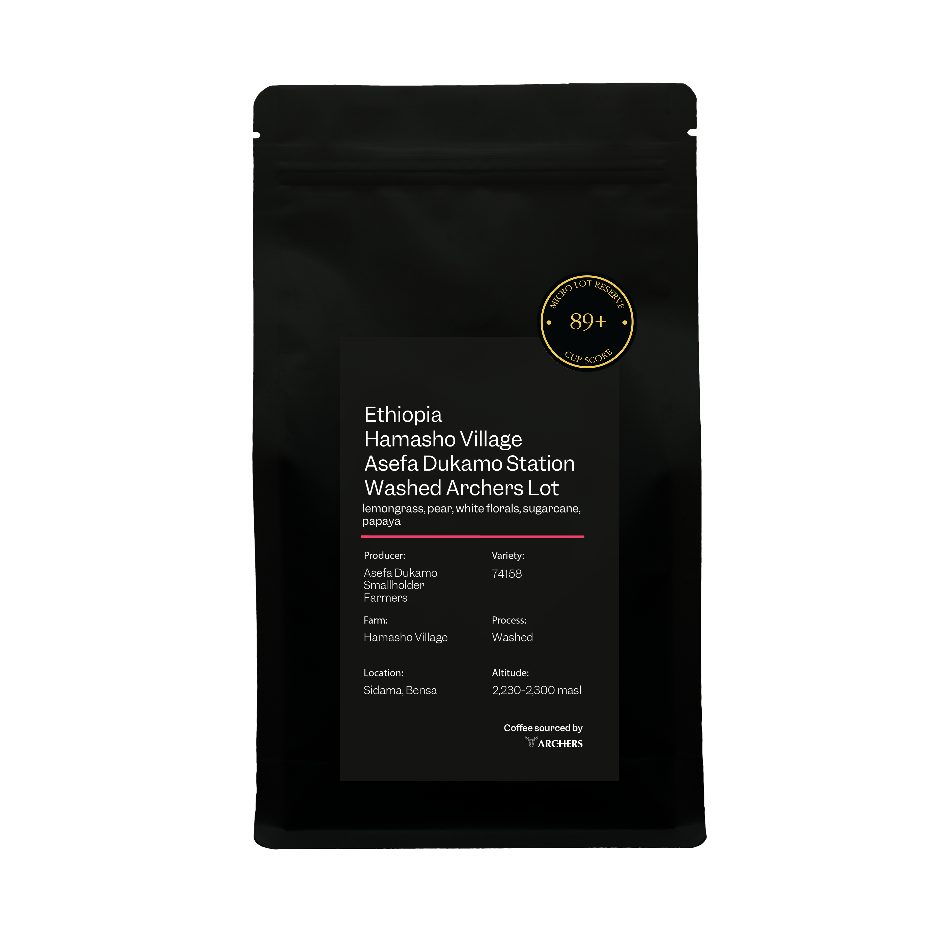 Ethiopia - Hamasho Village Asefa Dukamo Station Washed Archers Lot - Filter Roast packshot