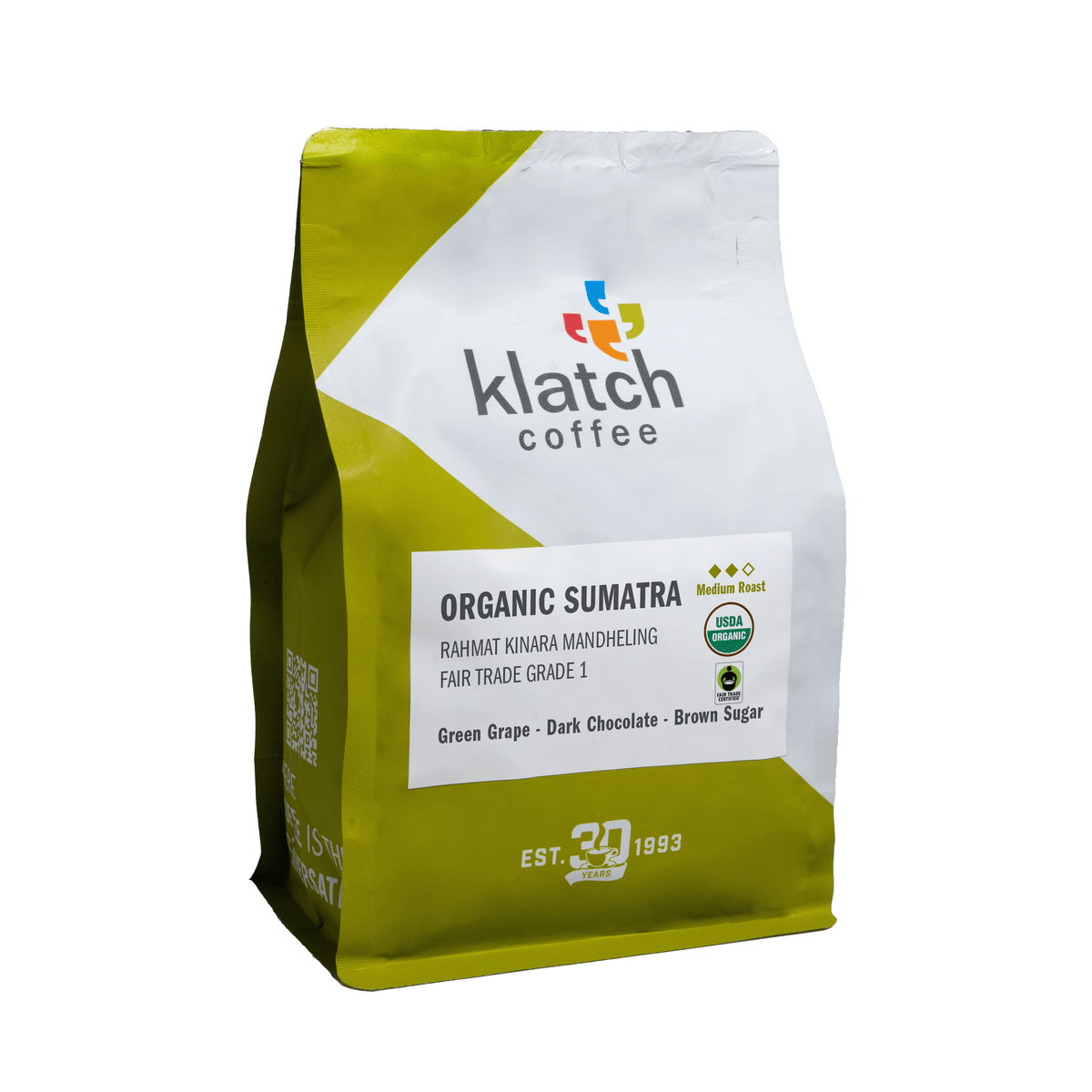 Organic Sumatra Rahmat Kinara Mandheling Fair Trade Grade 1 packshot