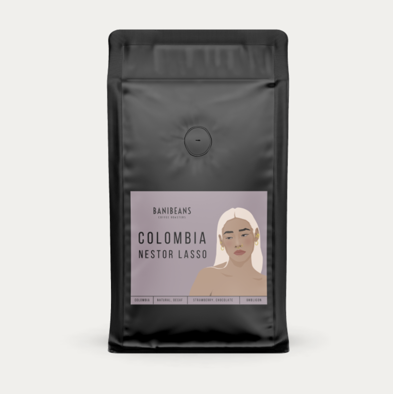 DECAF Colombia Nestor Lasso - natural decaf ombligon packshot